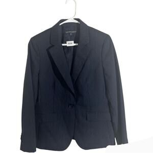 Brooks Brothers Women's Casual Navy Pin Stripe One Button Blazer Jacket Size 14P